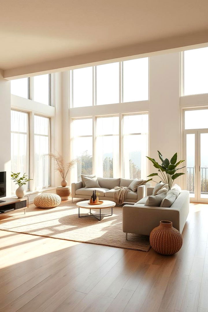 Open Spaces and Natural Light - 22 Minimalist Modern Boho Living Room Ideas