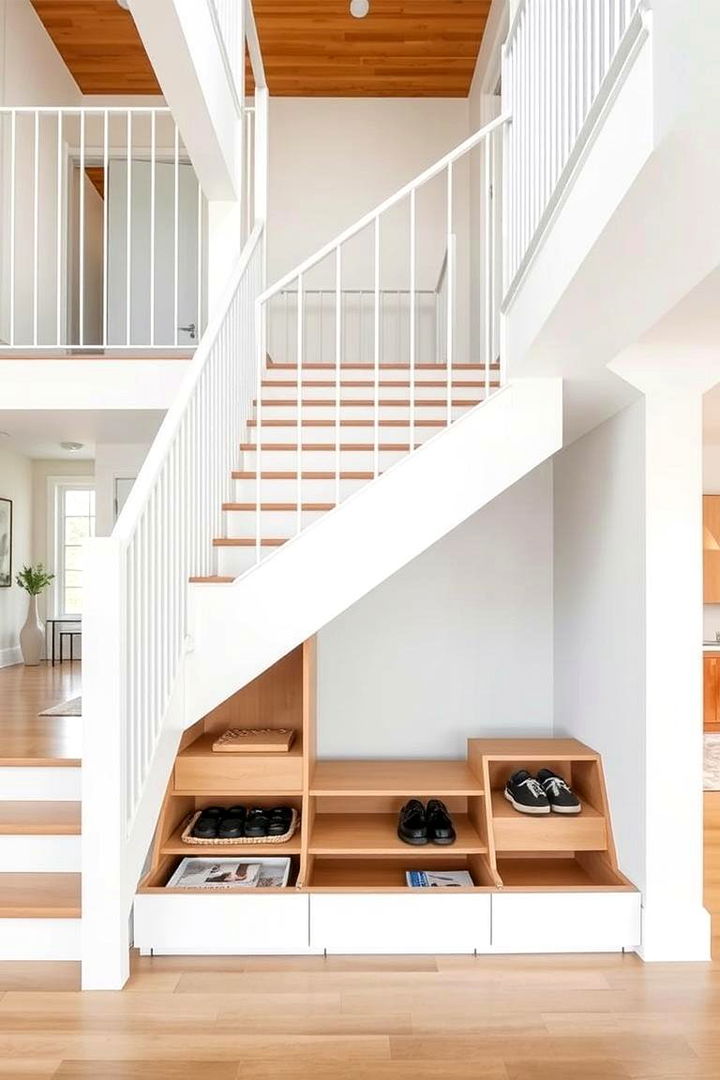 Open Staircases with Hidden Storage - 22 Open Staircase Ideas