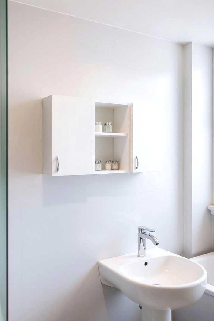 Open Wall Cabinets for a Contemporary Look - 22 Bathroom Wall Storage Ideas