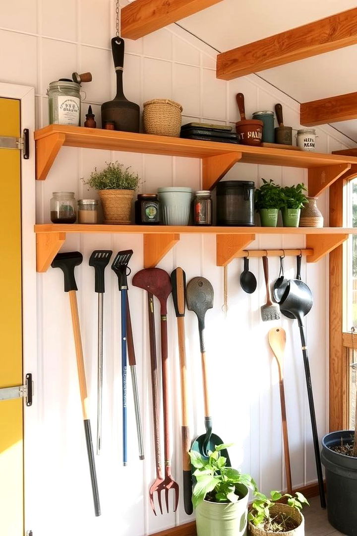 Open Wall Mounted Shelving - 22 Shed Shelving Ideas