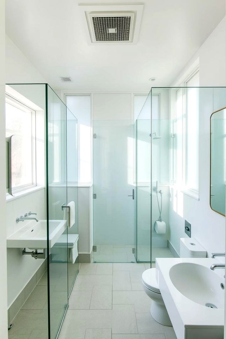 Open and Airy Layout - 22 Guest Bathroom Ideas