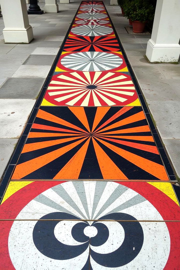 Optical Illusions - 22 Concrete Walkway Painting Ideas