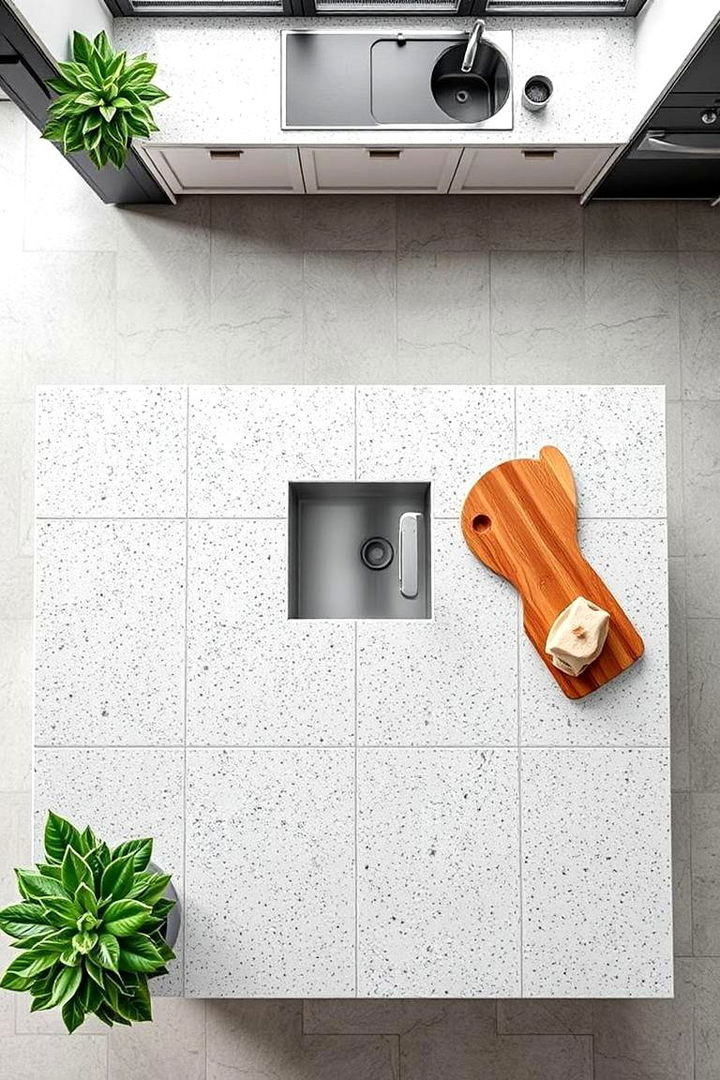 Optimal Surface Hygiene - 22 Terrazzo Kitchen Countertops