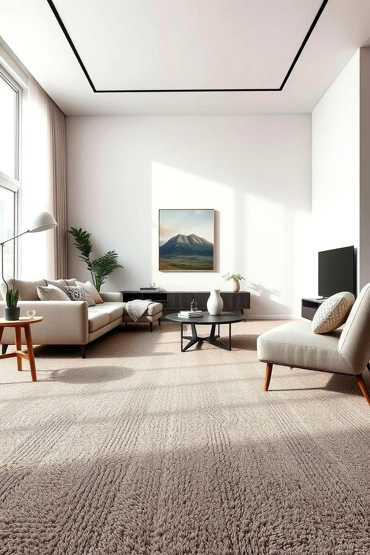 Optimized Comfort with Modern Carpets - 22 Living Room Carpet Ideas