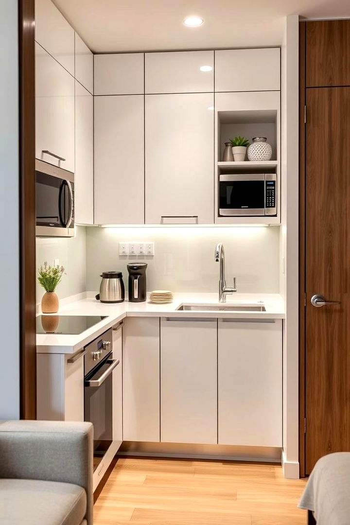 Optimized Kitchen Layouts - 22 Studio Apartment Ideas