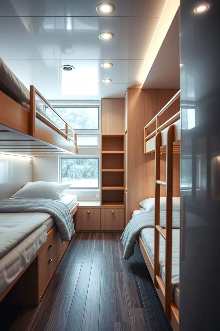 Optimized Lighting for Bunk Rooms - 22 bunk room ideas