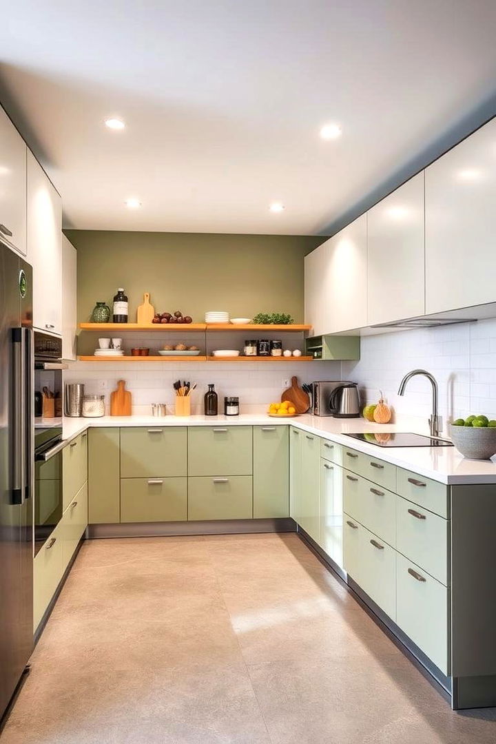 Optimized Olive Layouts - 22 Olive Green Kitchens