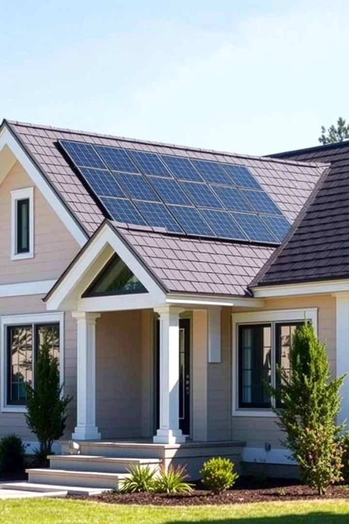 Optimized Solar Gain - 22 houses with black roofs