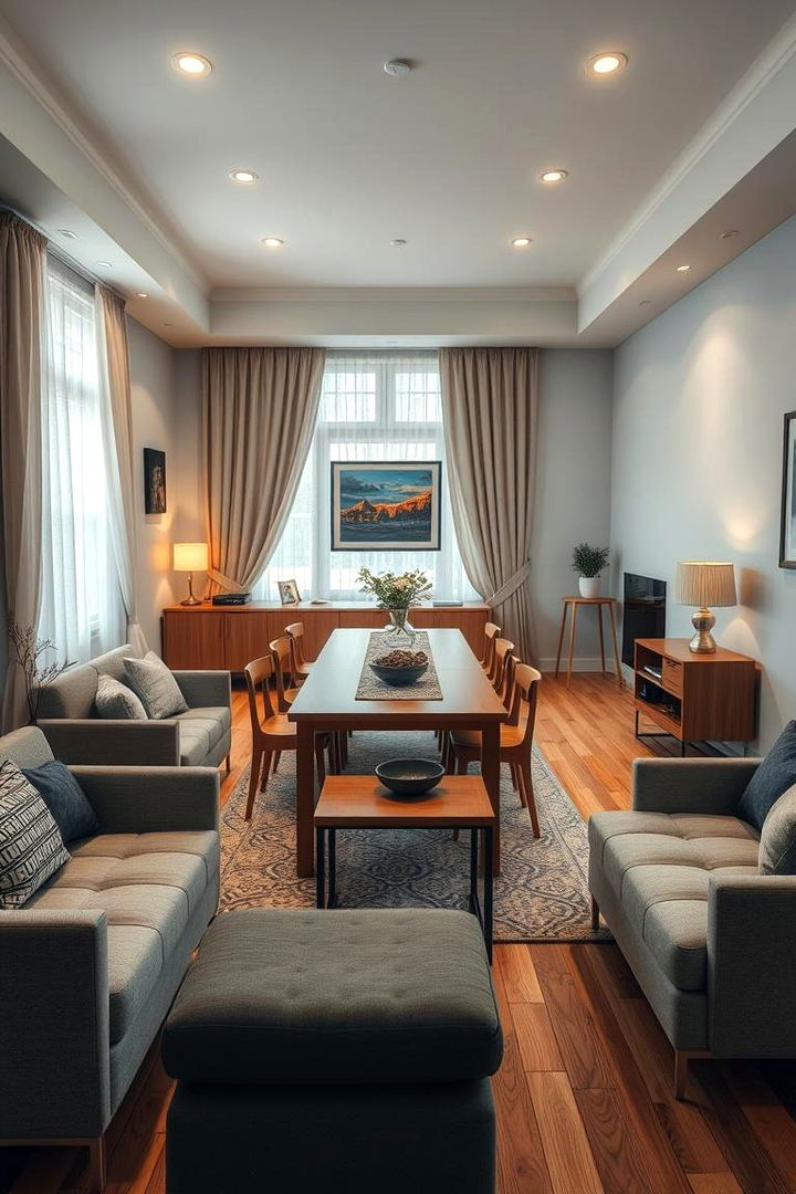 Optimized Space Usage for Intimate Gatherings - 22 Mid-century Modern Dining Rooms