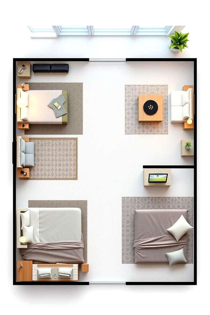 Optimizing Space with Strategic Layouts - 22 Large Bedroom Design Ideas