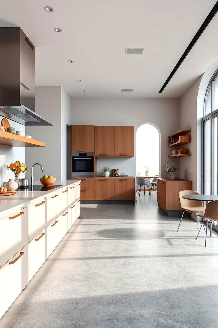 Optimizing Visual Space - 22 Kitchens With Grey Floors