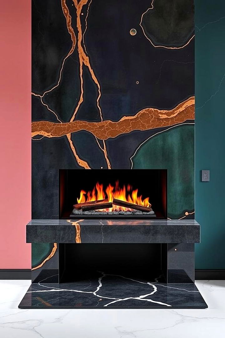 Opulent Contemporary Fusion - 22 Floor to Ceiling Fireplace Ideas