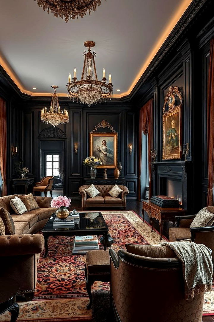 Opulent Furniture Showpiece - 22 Black and Brown Interior Design Ideas