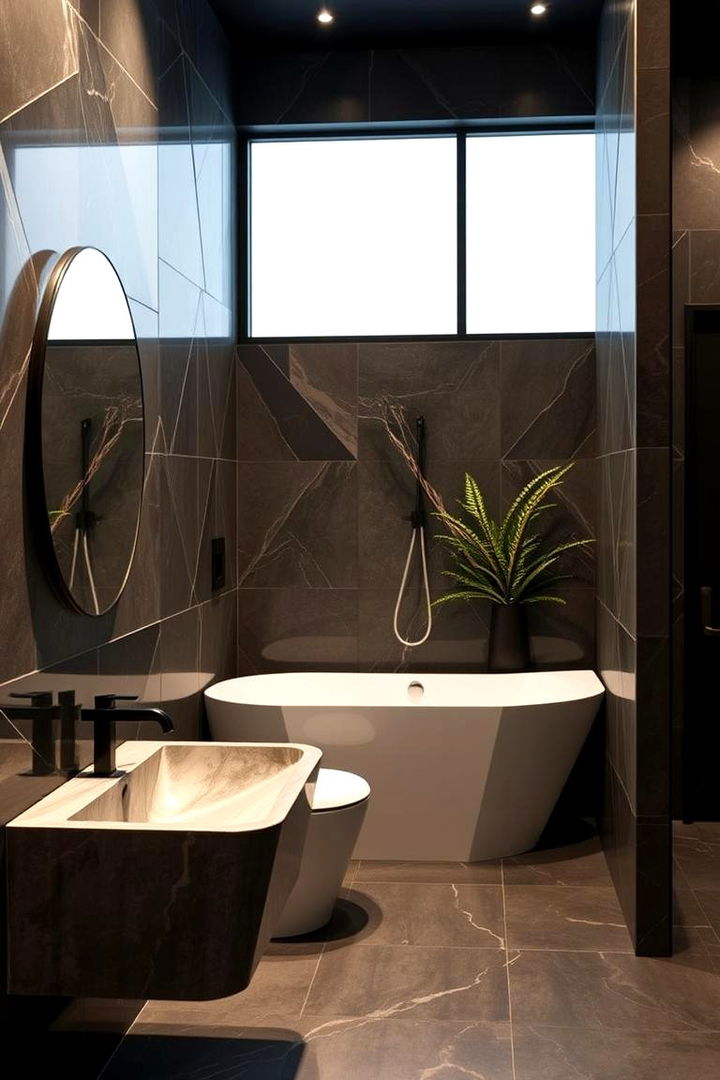 Opulent Geometry in Fixtures - 22 Maximalist Bathroom Design Ideas