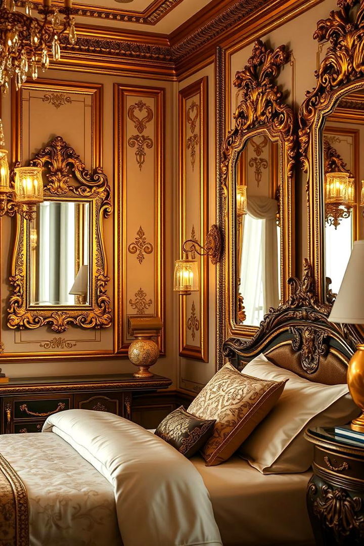 Opulent Gold Accents - 22 Chinoiserie Bedroom Ideas