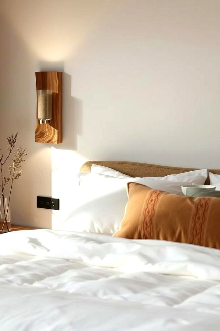 Organic Accents Natural Materials with a Contemporary Twist - 22 Bedroom Wall Sconce Ideas