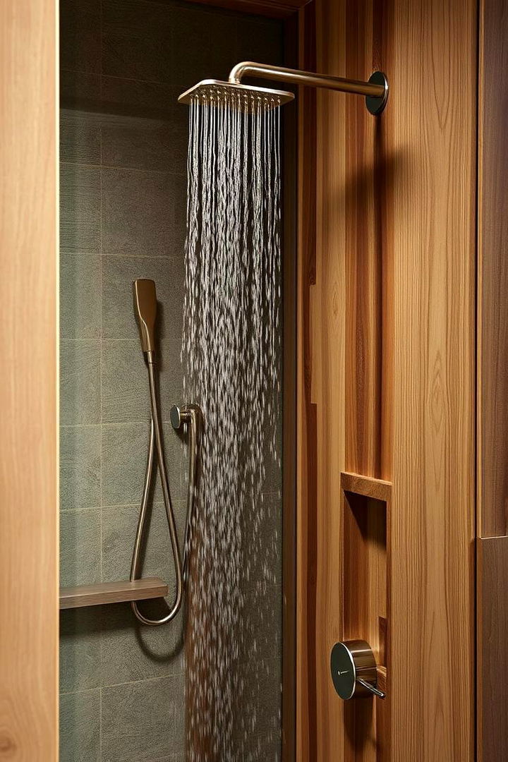 Organic Fixtures with Nature Inspired Shapes - 22 Rustic Walk-in Shower Ideas