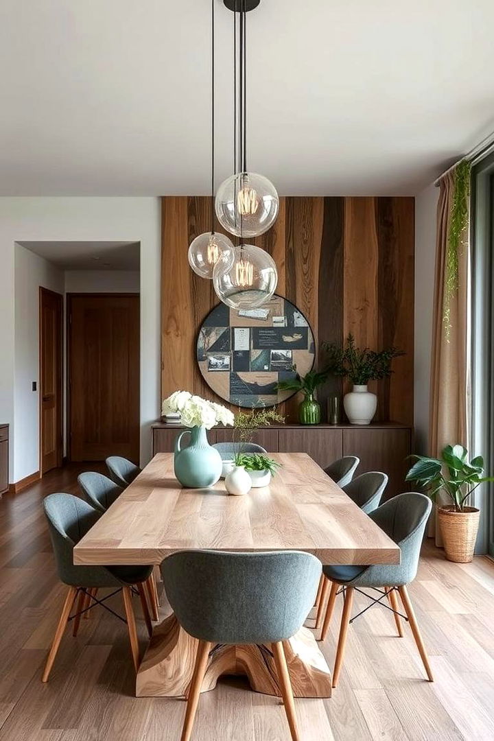 Organic Green Fusion - 22 Green Dining Room Ideas