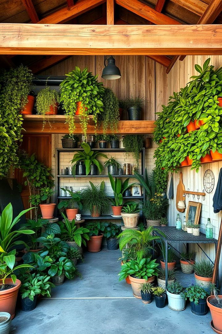 Organic Greenery Integration - 22 Rustic Garage Ideas