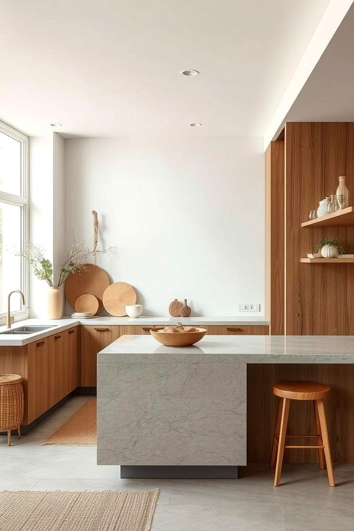 Organic Materials Integration - 22 Rustic Kitchen Ideas