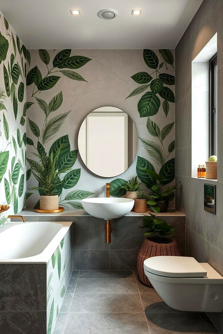 Organic Patterns in Design - 22 Green and Grey Bathroom Ideas