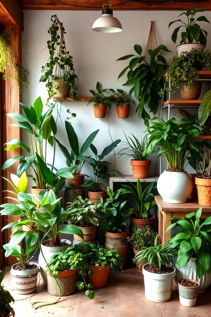 Organic Plant Accents - 22 Rustic Living Room Ideas