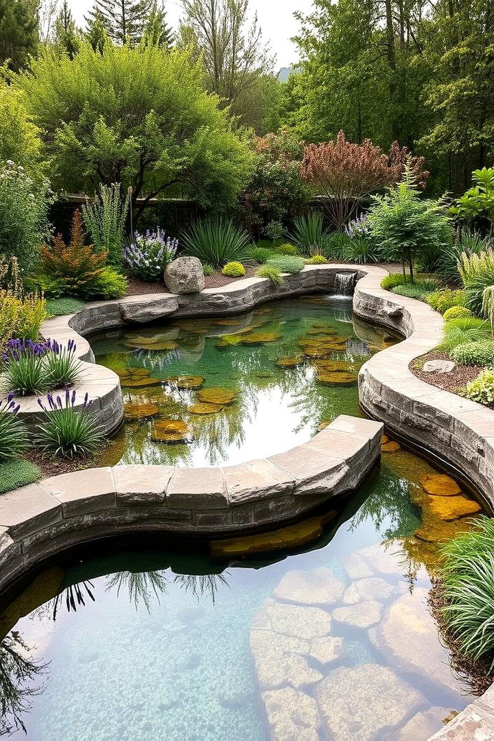 Organic Planting Lagoon Pool - 22 Lagoon Pool Ideas