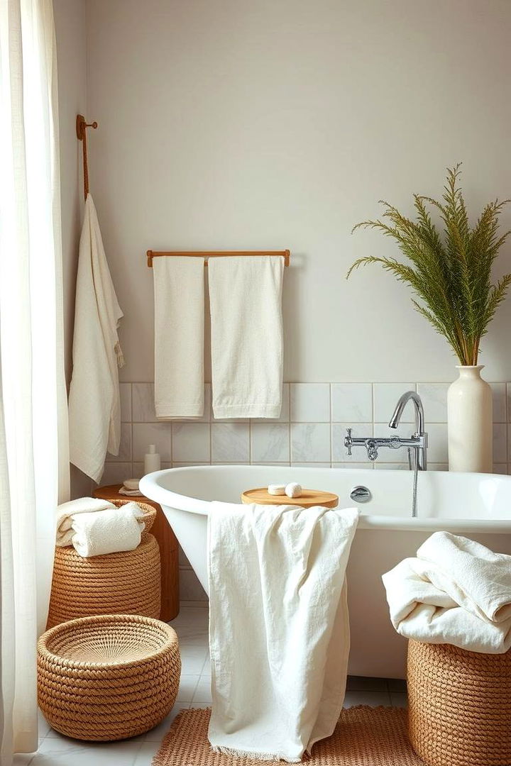 Organic Textiles and Bath Linens - 22 Green Bathroom Ideas
