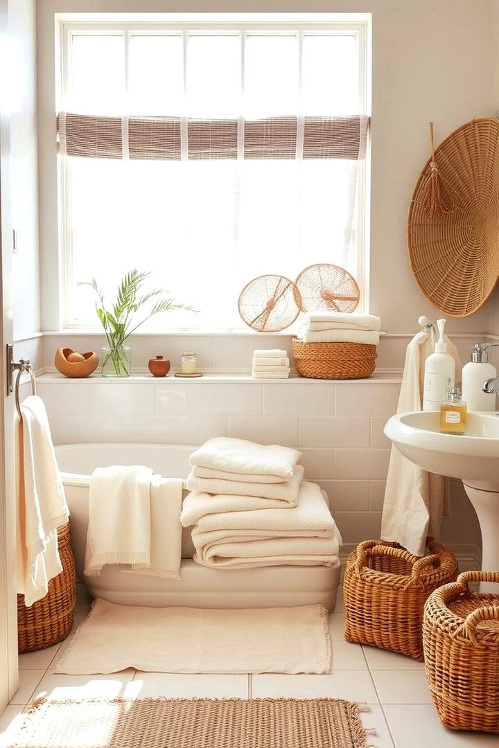 Organic Textiles and Linens - 22 Natural Bathroom Ideas