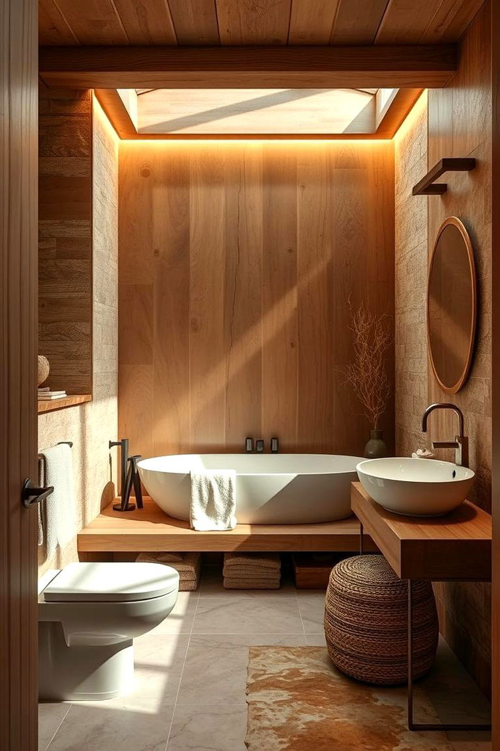 Organic Textures - 22 Modern Bathroom Decor Ideas