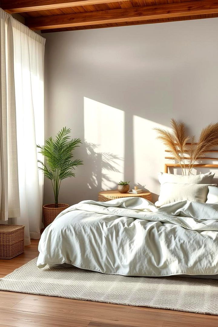 Organic Textures for a Natural Feel - 22 Sage Green and Grey Bedroom Ideas