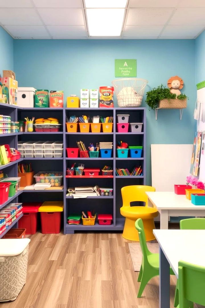 Organized Art Zones - 22 montessori nursery ideas