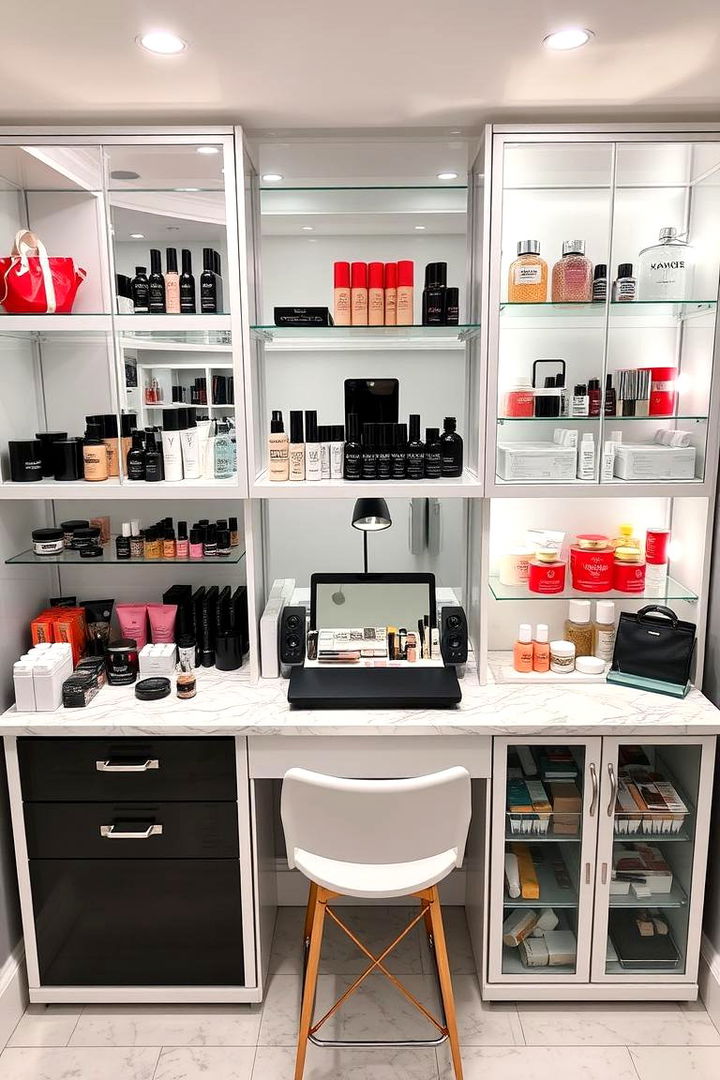 Organized Collection Showcase - 22 Makeup Room Ideas