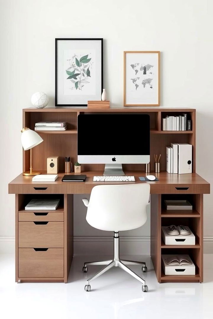 Organized Designer Desk Display - 22 Preppy Room Ideas