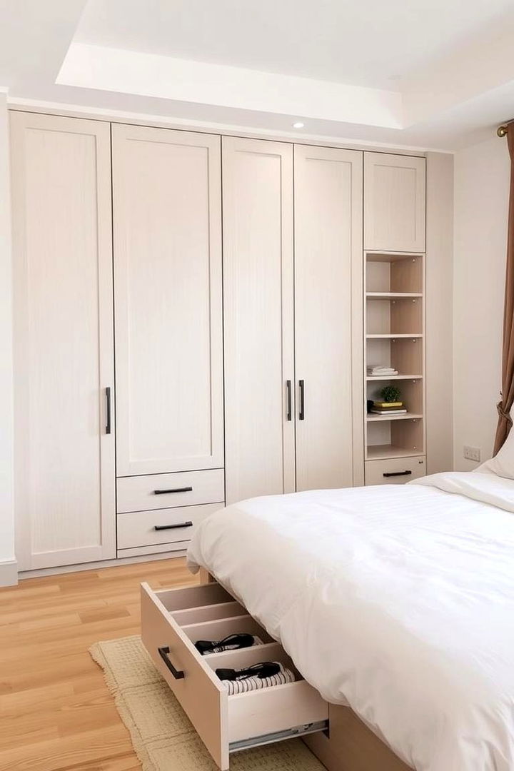 Organized Storage Ideas - 22 Neutral Bedroom Ideas