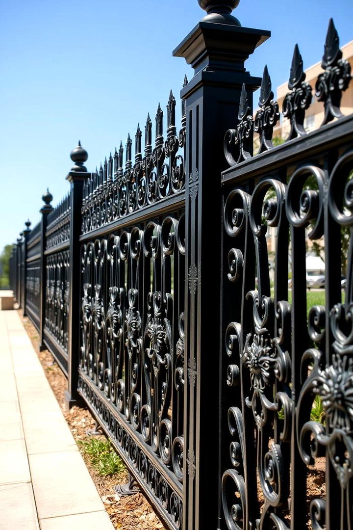 Ornamental Custom Fence - 22 Backyard Fence Ideas
