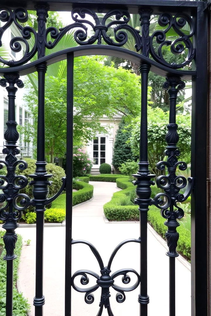 Ornamental Iron Fencing - 22 Formal Garden Ideas