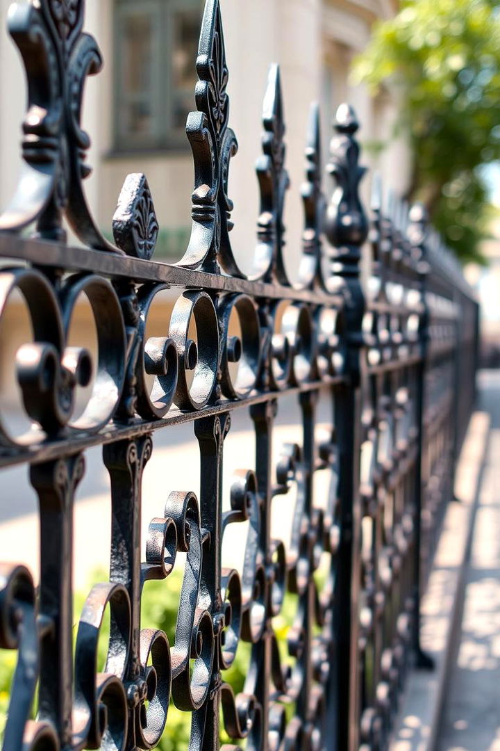 Ornamental Wrought Iron - 22 Corner Fence Ideas