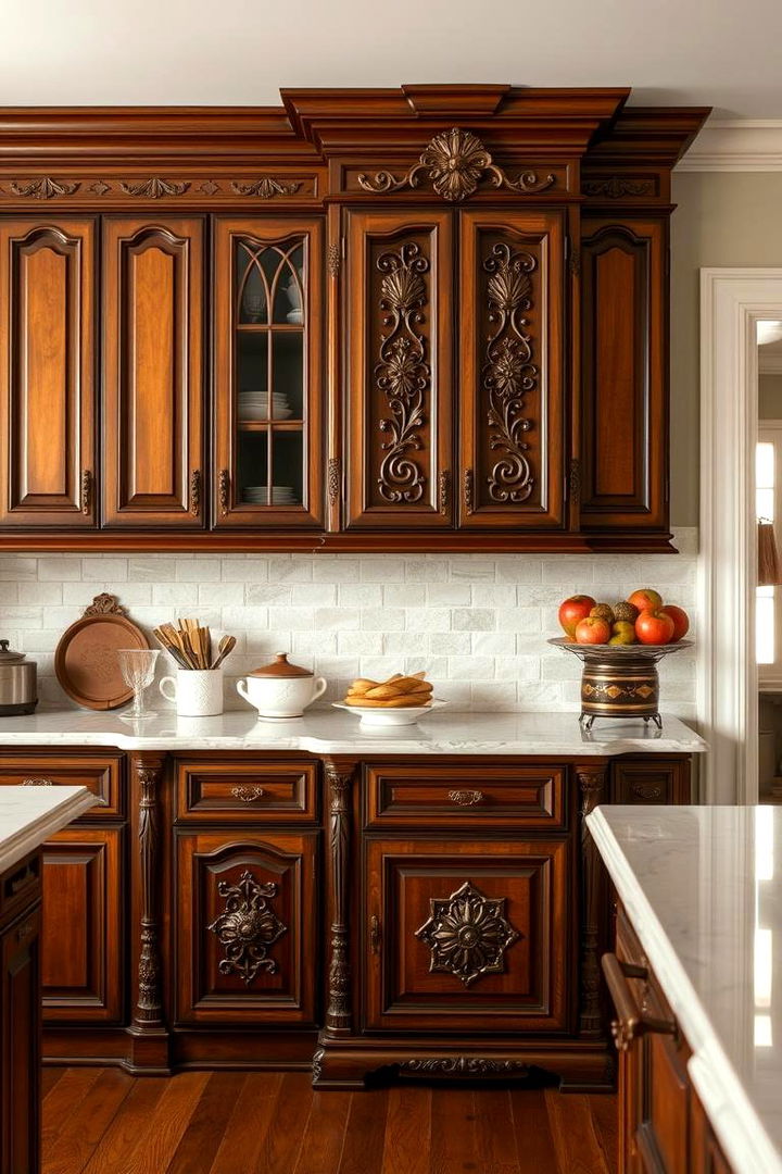 Ornate Cabinetry and Wood Detailing - 22 Victorian Kitchen Ideas