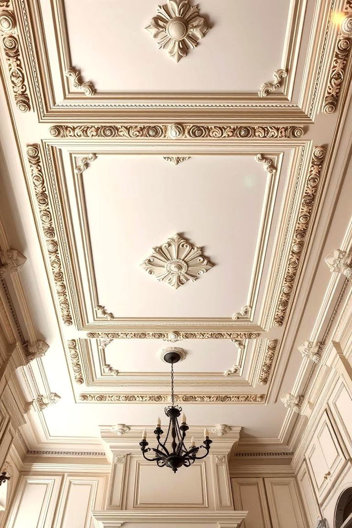 Ornate Ceilings with Decorative Molding - 22 Tuscan Kitchen Design Ideas