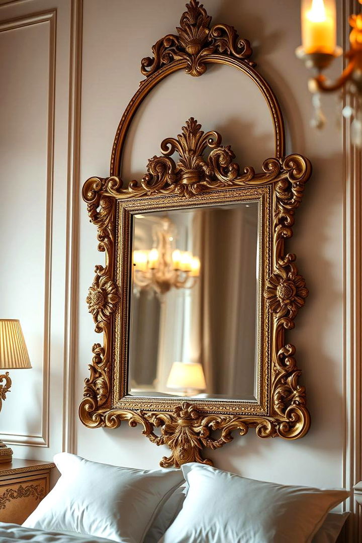 Ornate Frame Mirror - 22 Bedroom Mirror Ideas