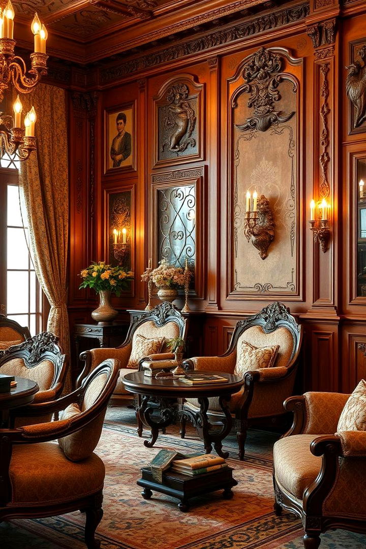 Ornate Furniture with Carvings - 22 Art Nouveau Interior Design Ideas