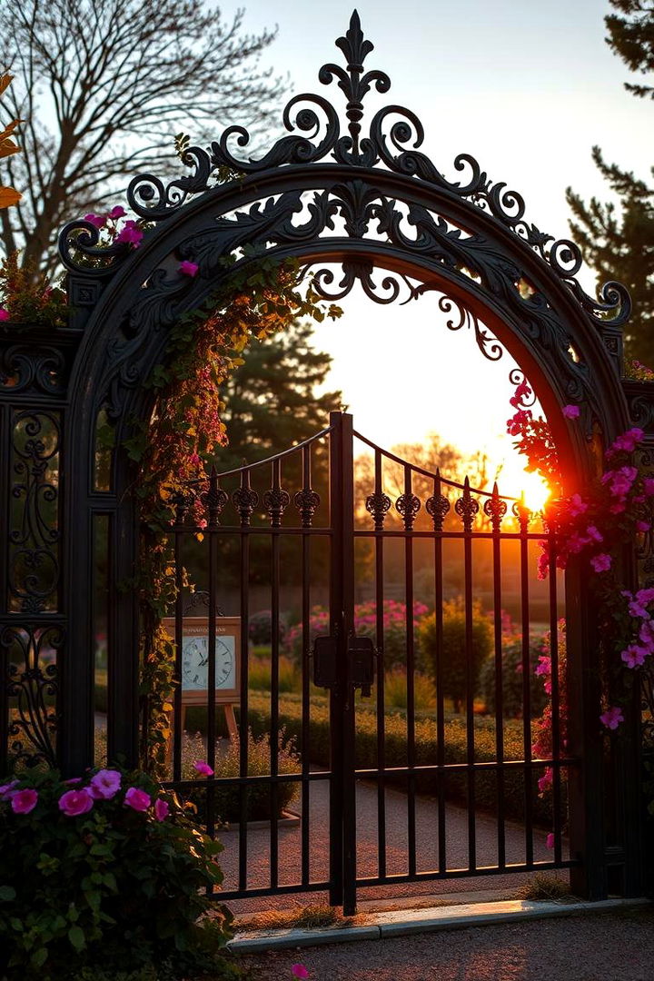 Ornate Garden Arch Fence - 22 Small Garden Fence Ideas