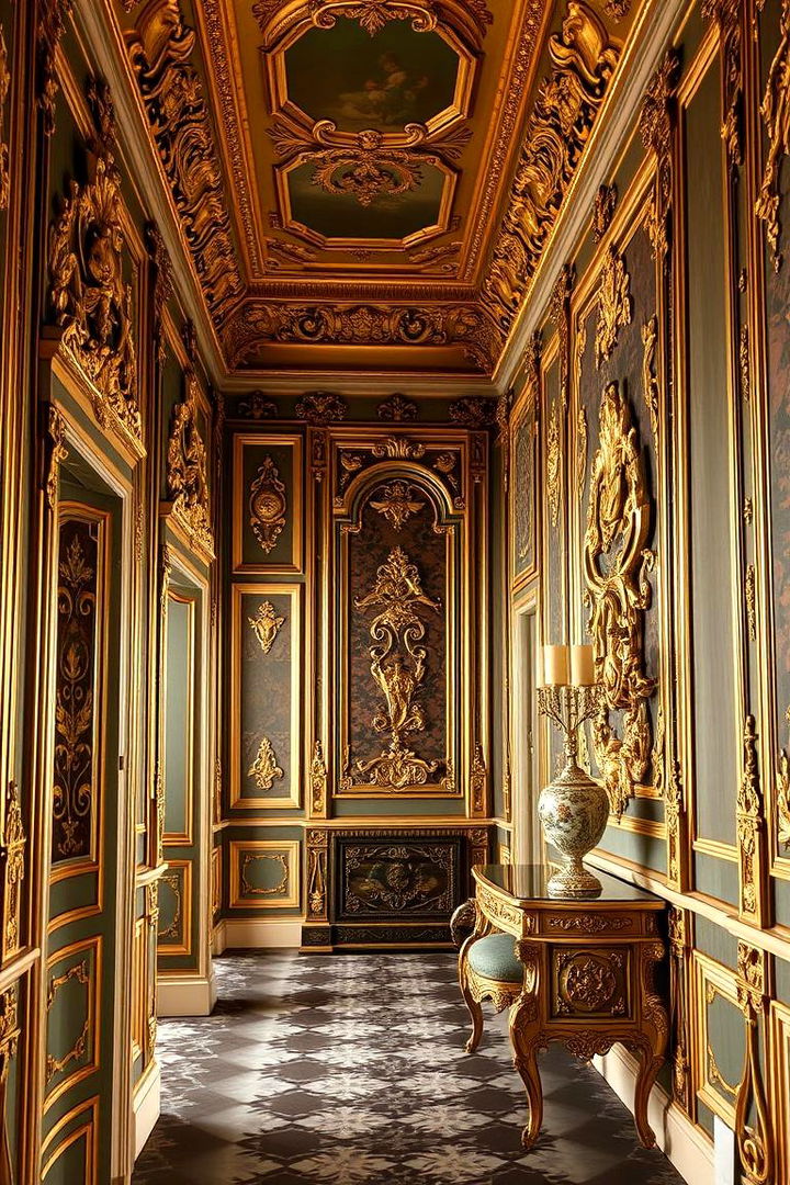 Ornate Gold Detailing - 22 Gold Bedroom Ideas