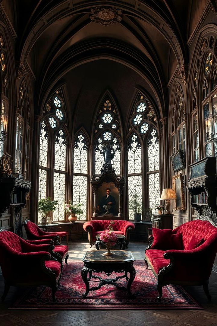 Ornate Gothic Furniture - 22 Gothic Living Room Ideas