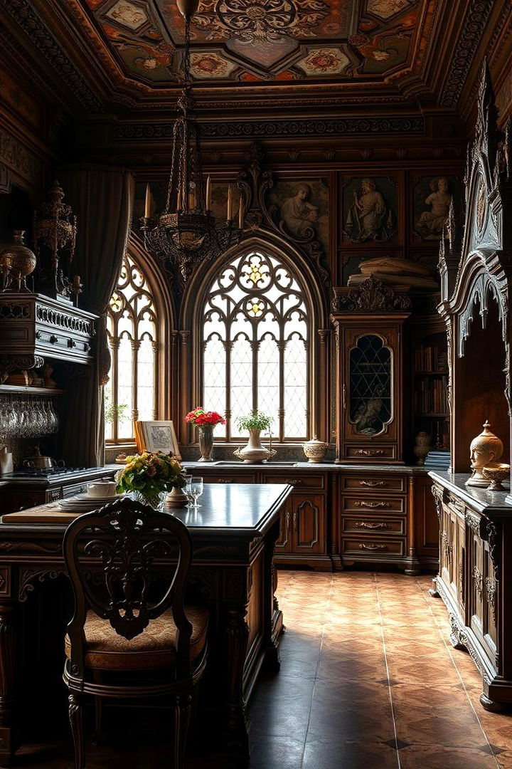 Ornate Gothic Furniture - 22 Gothic Kitchen Ideas