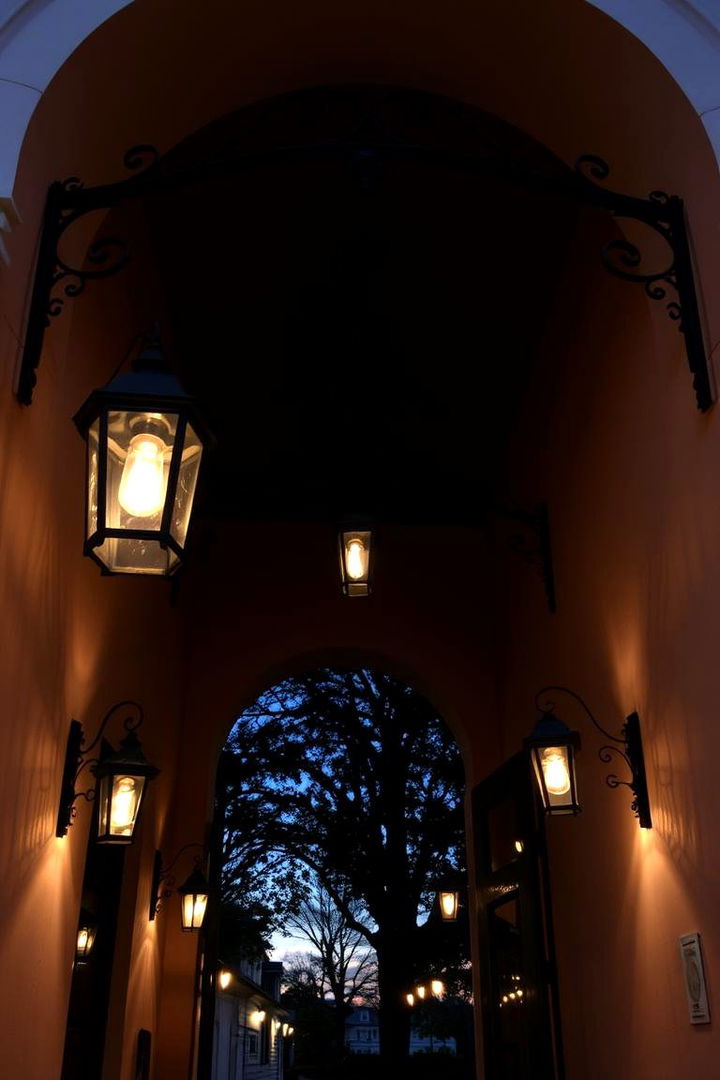 Ornate Lantern Lighting Accents - 22 Mediterranean Front Door Ideas