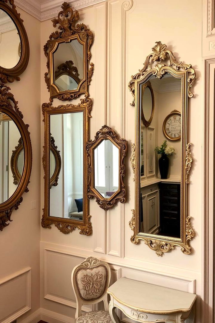 Ornate Mirrors and Details - 22 Parisian Themed Bedroom Ideas