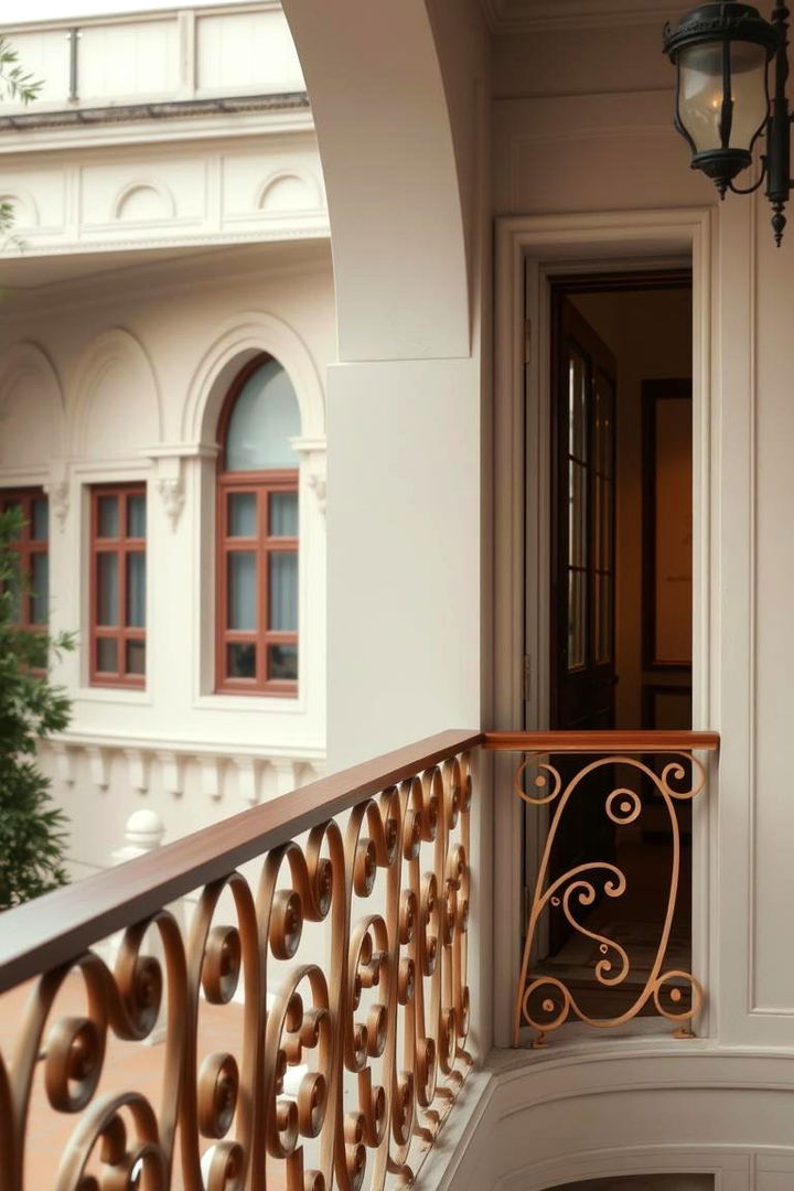 Ornate Scrollwork Detailing - 22 Balcony Railing Design Ideas