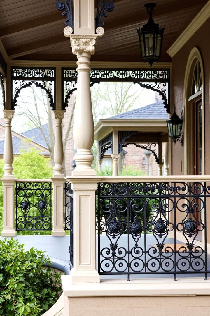 Ornate Victorian Inspired Railing - 22 Porch Railing Ideas